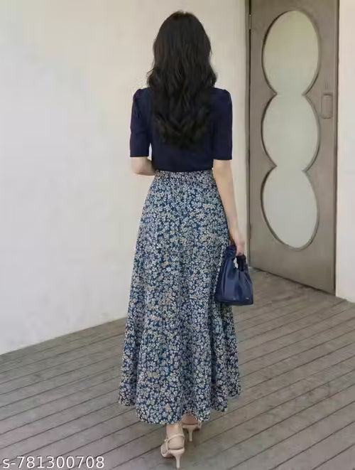 piece dress for girls ,Western wear combo Long